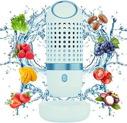 Fruit and Vegetable Purifier with OH-Ion Tech Portable USB Cleaner Blue