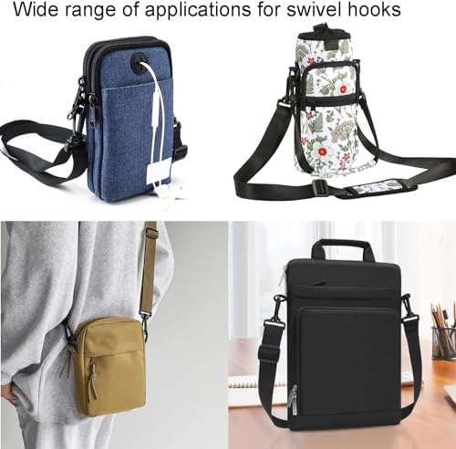 10pcs Plastic Swivel Snap Hooks for Paracord Backpack Straps