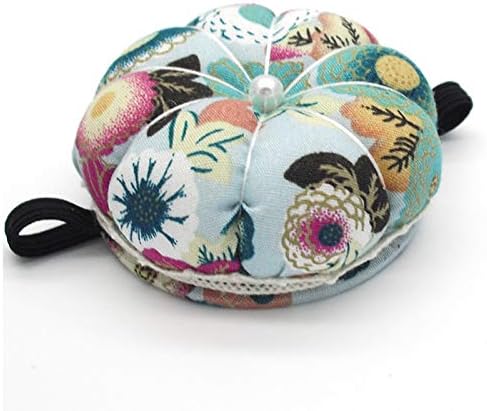 Pumpkin Wrist Needle Cushion Holder with Wristband Green