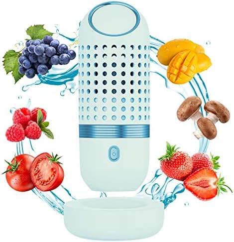 Fruit and Vegetable Purifier with OH-Ion Tech Portable USB Cleaner Blue