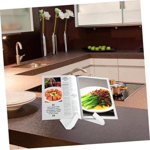 X Shape Wooden Cookbook Stand for Kitchen