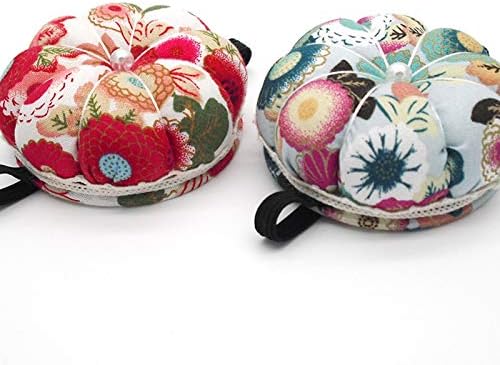 Pumpkin Wrist Needle Cushion Holder with Wristband Green