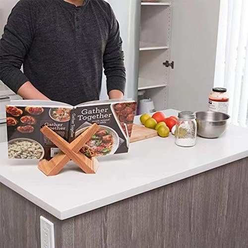 Soaying 1 Piece Handmade Wooden Cookbook Stand