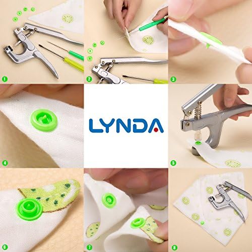 LYNDA Snap Fasteners Pliers Set 360 Pcs T5