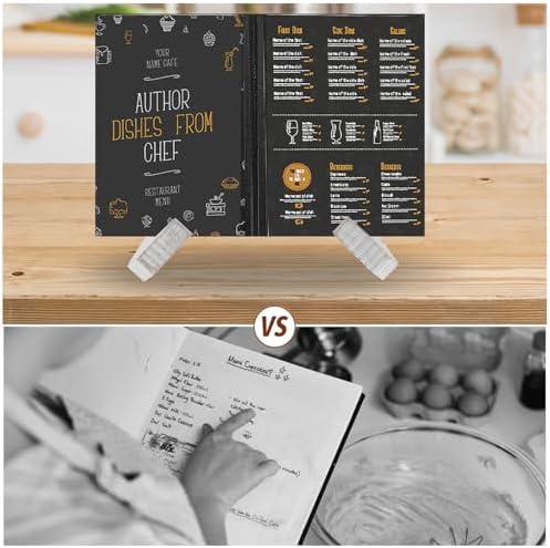 Zerodeko Sturdy X-Shaped Wooden Book Stand for Cookbooks and Magazines