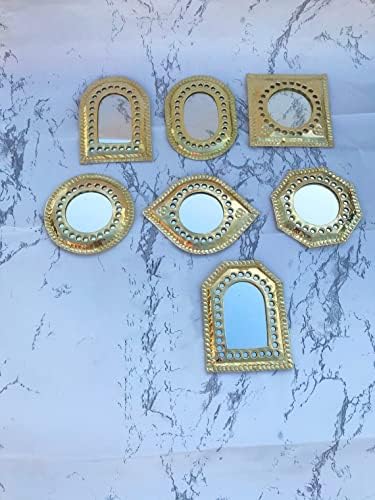 Handmade Brass-Arch Mirror with Silver Engraving 1