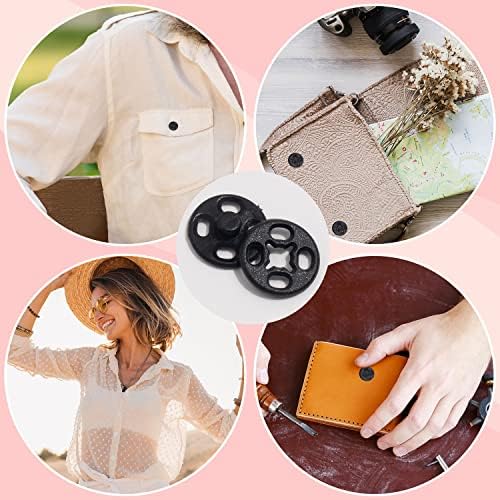RAYNAG 90 Set Clear Plastic Snap Buttons Kit