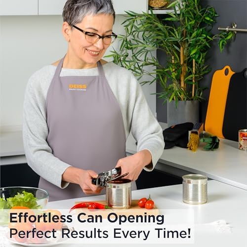 Deiss PRO Handheld Can Opener Smooth Edge Heavy Duty Ergonomic Handle