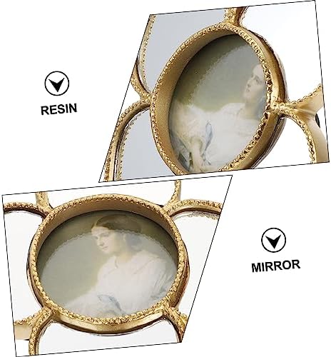 HOOTNEE 1pc Gold Photo Frame Wall Mirror Decor