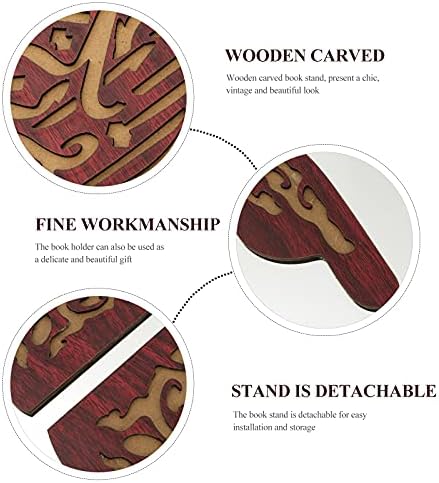 LUOZZY Wooden Muslim Book Holder Stand