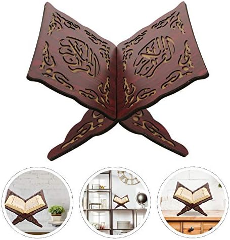 LUOZZY Wooden Muslim Book Holder Stand