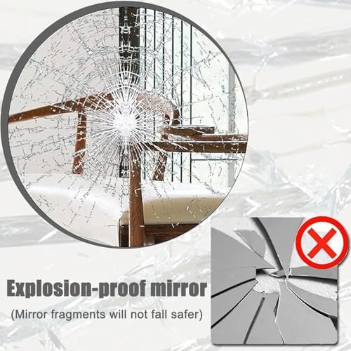 LTSRLL Frameless Wall Mirror 40x60cm Clear and Sharp