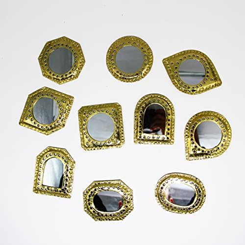 Handmade Brass-Arch Mirror with Silver Engraving 1