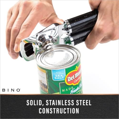 BINO Heavy Duty Stainless Steel Can Opener - Speckled Black