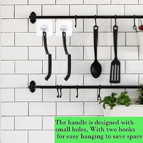 WandaQueen 4pcs Hard Bristle Crevice Cleaning Brush Set