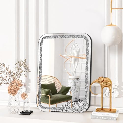 Crystal Crush Diamond Wall Mirror for Bathroom and Bedroom