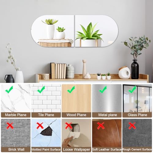 DARENYI 16x12 Arched Mirror for Bathroom