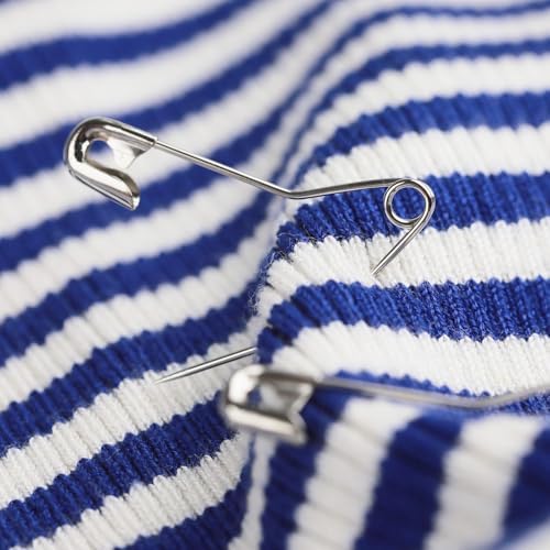 100 Pack Curved Safety Pins for Quilting