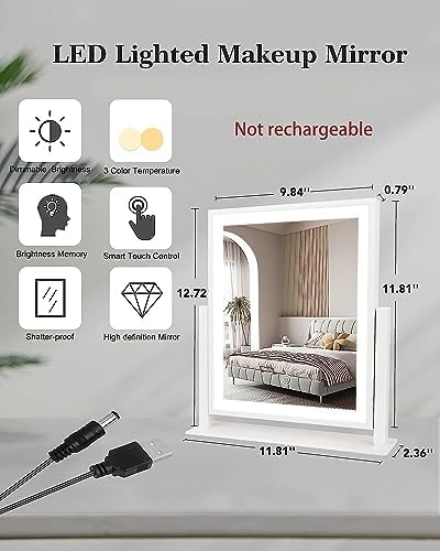 Classic Vanity Mirror with LED Lights and Smart Touch Control