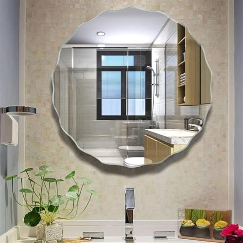 Modern Frameless Wall Mirror for Bathroom Bedroom Living Room