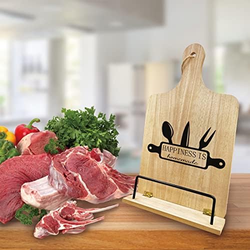 PLIGREAT Adjustable Wooden Cookbook Stand 1