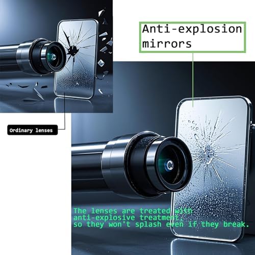 HD Bathroom Mirror 40x60cm Modern Black Wall Mount