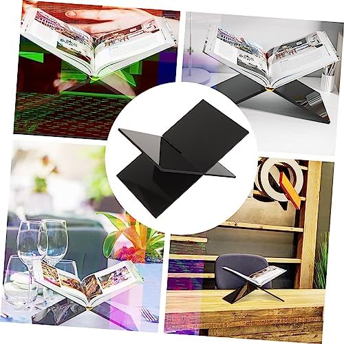 Unomor Compact Acrylic Book Stand for Home Office Reading