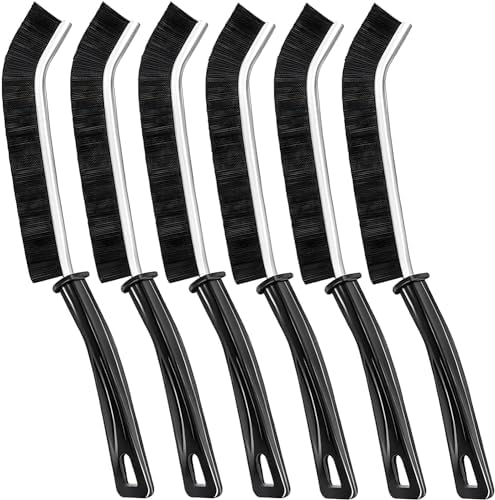 6 Piece Hard Bristle Crevice Cleaning Brush Set