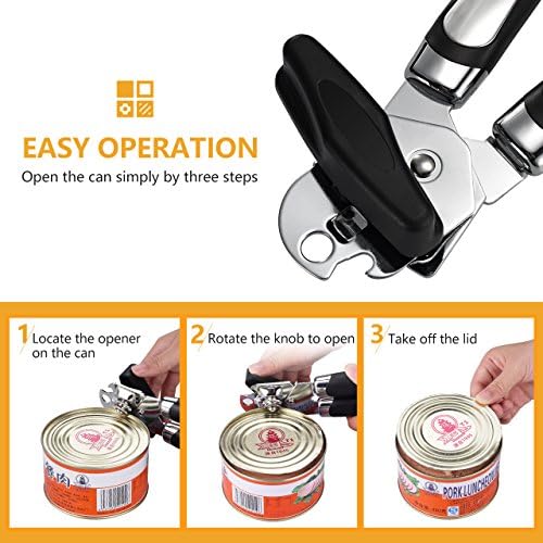 MOOREDLIFE Handheld Can Opener 3-in-1 Heavy Duty