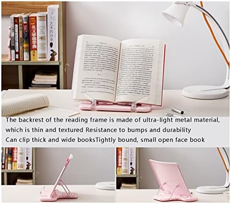 Yuidaaavzz Foldable Book Stand Holder - Adjustable Reading Stand for Home Office Use