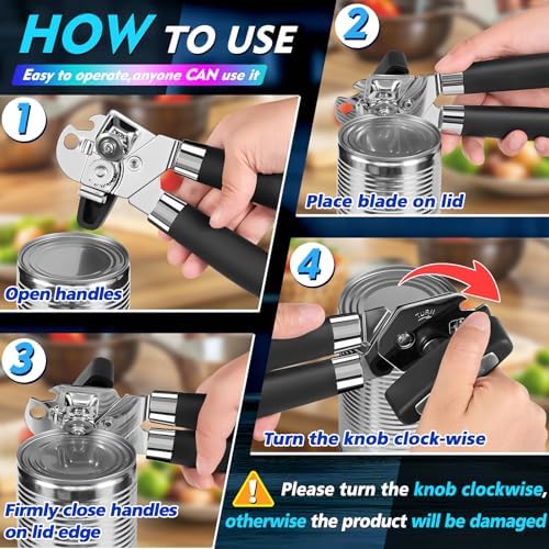 SOVARCATE Heavy Duty Can Opener with Magnet Lift