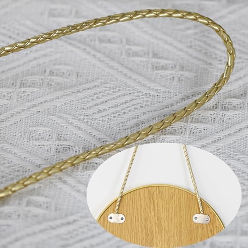 ZYGNHMO Gold Oval Mirror with PVC Frame 92x159 Inch
