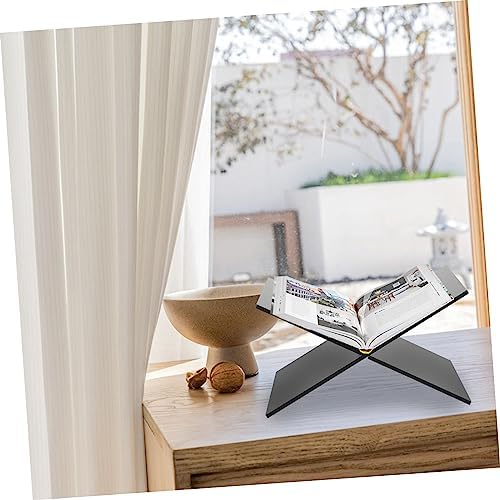 Unomor Compact Acrylic Book Stand for Home Office Reading