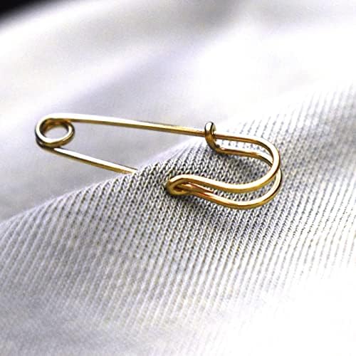 30mm Gold Safety Pin Brooch Bulk for Crafts and Decorations