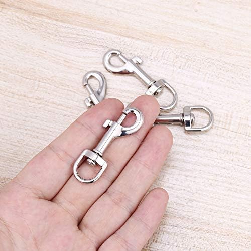 Lucky Goddness 50pcs Swivel Snap Hooks for DIY and Pet Collars