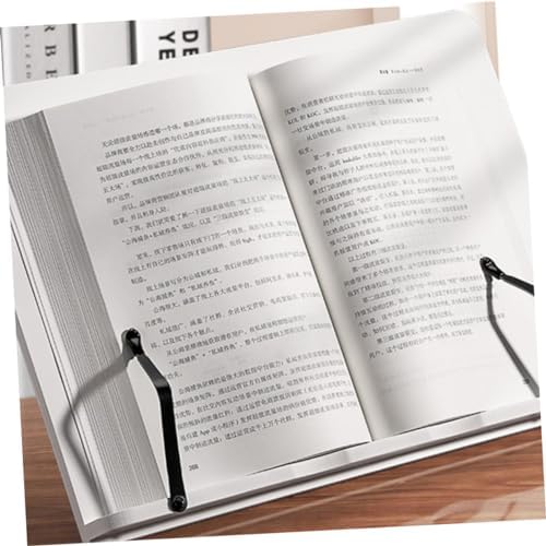 NUOBESTY Adjustable Wooden Book Stand for Desk and Reading
