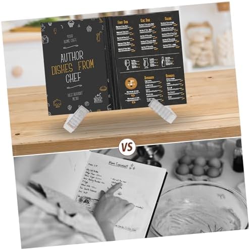 Mikinona X Shape Wood Book Stand Cookbooks Holder Anti-Fall