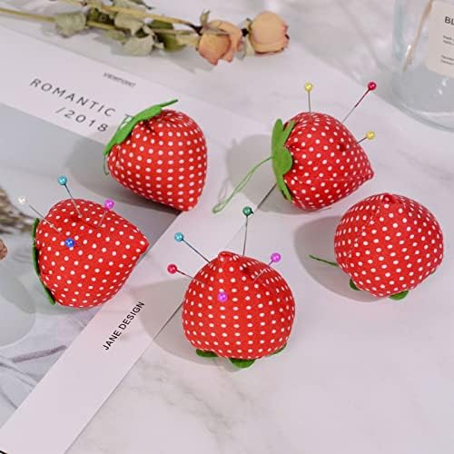 GMBYLBY Strawberry Needle Pin Cushion Holder
