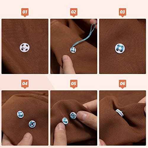 RAYNAG 90 Set Clear Plastic Snap Buttons Kit