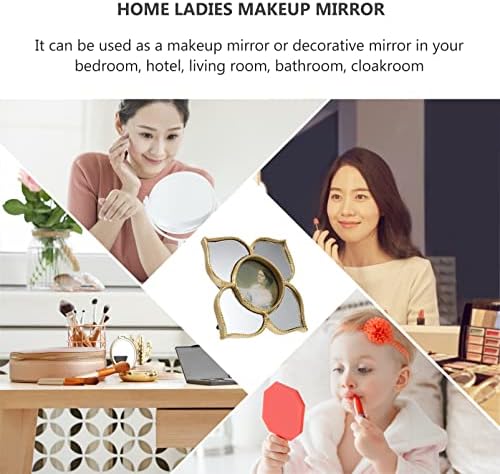 FAVOMOTO Vintage Resin Flower Wall Mirror