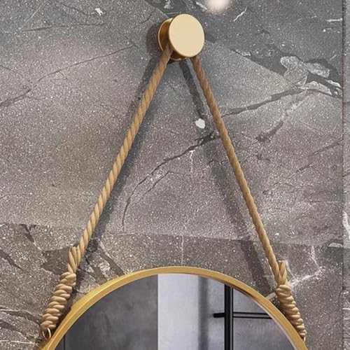 FLIPP Bathroom Mirror with Adjustable Hemp Rope Lanyard