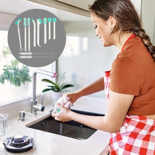 Sonku 8Pc Crevice Cleaning Brush Set with 2Pc Long Straw Brush