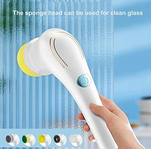 KIRIKIT 5 in 1 Electric Spin Scrubber with 5 Replaceable Heads 1