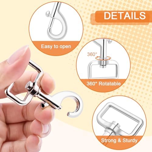 CooBigo 1 Inch Metal Buckle Set for Dog Collars and Crafts