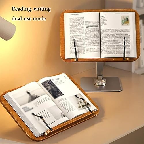 JACCOS Adjustable Book Stand with 360 Rotating Base