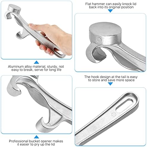 Worldity 2 Pcs Aluminum Bucket Opener Tool