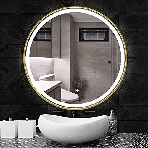 LED Round Anti-Fog Bathroom Mirror with Lights