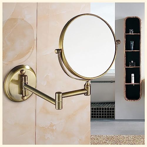 Bleslin 8 Inch Wall-Mounted Magnifying Mirror with 3X 10X Power