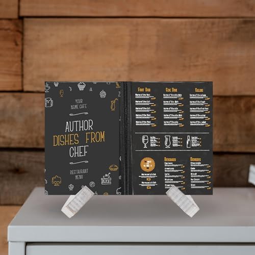 VOSAREA Wooden Book Holder Stand for Desk Kitchen