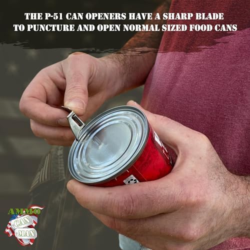 100 Pack of P-51 Can Openers - Stainless Steel Magnetic